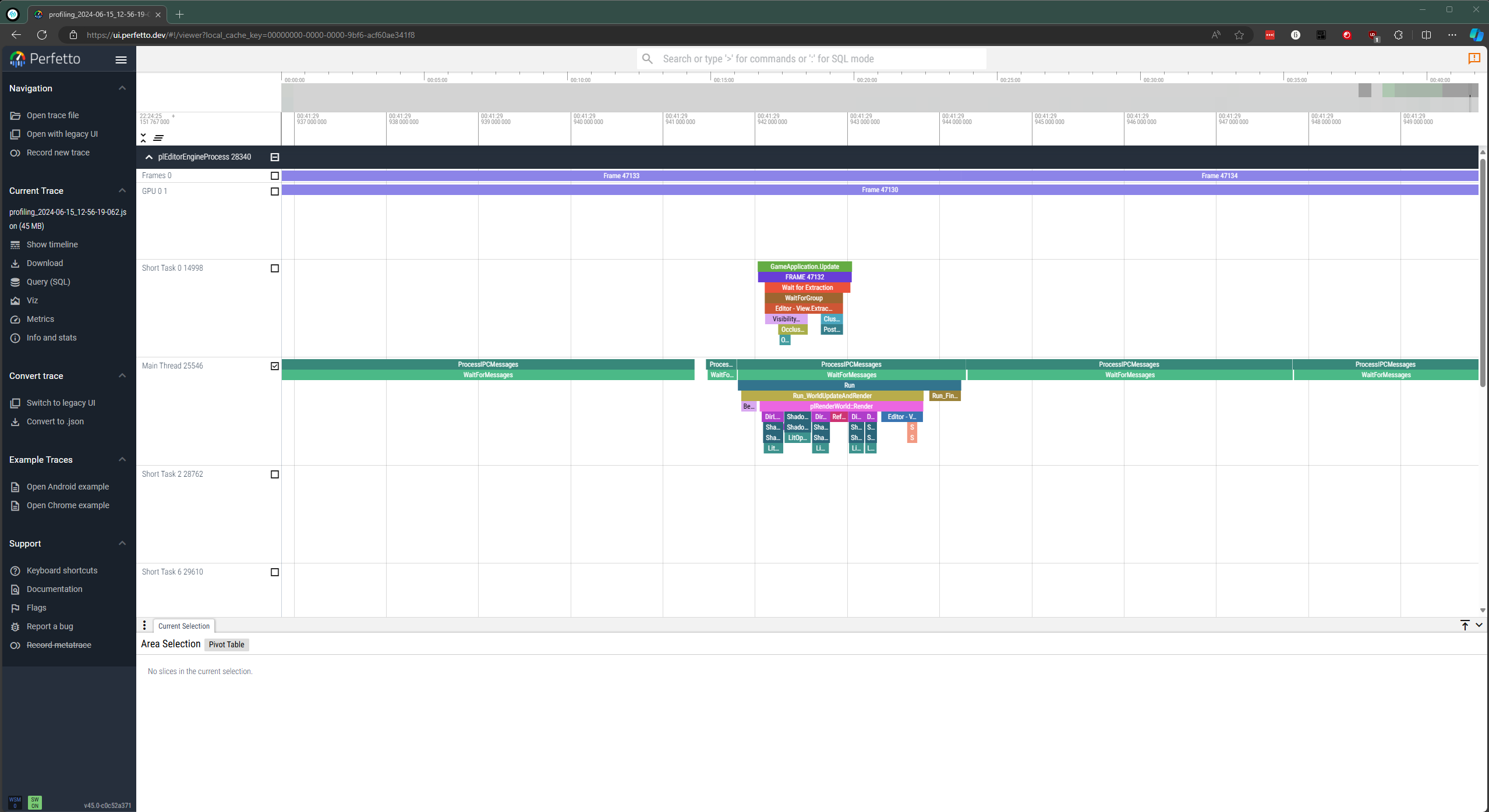 Tracing Visualization