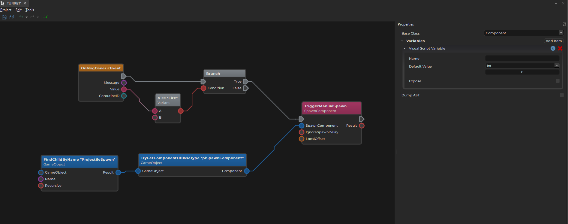 Visual Script Editor